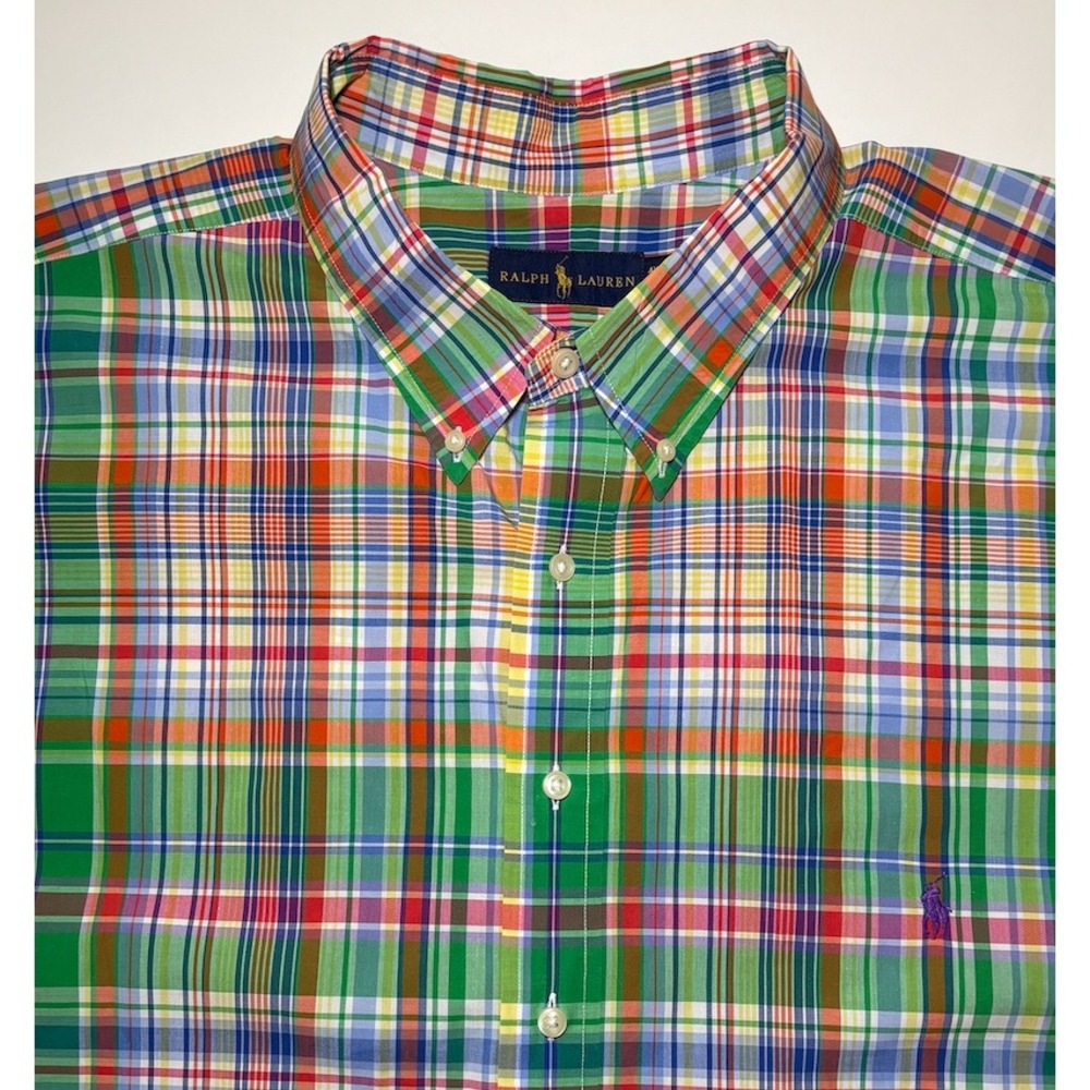 Ralph Lauren Polo Men's Multicolored Plaid Button Down Shirt | 4XB